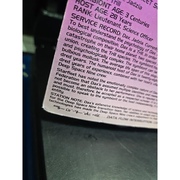 Playmates 1993 Star Trek Deep Space Nine LT. JADZIA DAX action figure - Picture 7 of 7